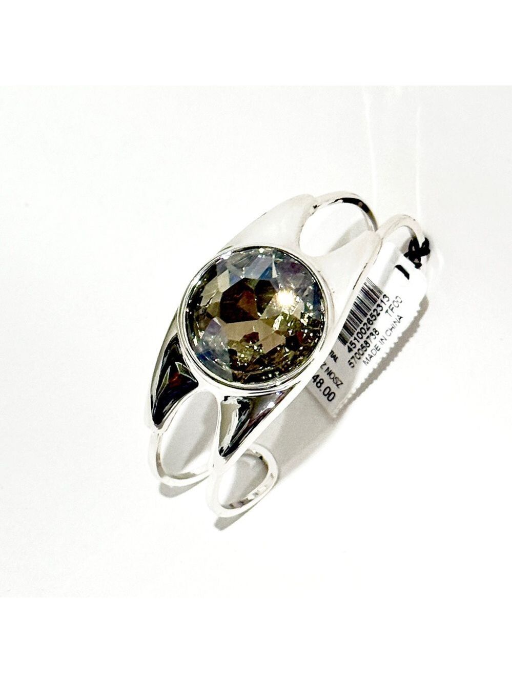 WHITE HOUSE BLACK MARKET | NWT Statement Silver Crystal Cuff Bracelet 💎 - Picture 4 of 11